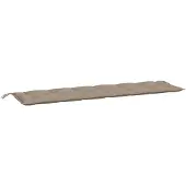 vidaXL Gartenbank-Auflage Taupe 200x50x7 cm Oxford-Gewebe