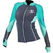 SCUBAPRO 1.5 Mm Everlex Langärmliges Thermo-t-shirt Mit Durchgehendem Reißverschluss