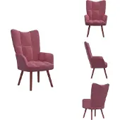 vidaXL Relaxsessel Rosa Samt - Sessel