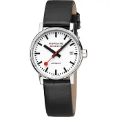 Mondaine Damen Uhr Armbanduhr Automatik 35 mm MSE.35610.LBV evo2 Leder