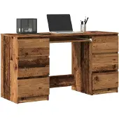 vidaXL Schreibtisch Altholz-Optik 140x50x77 cm Holzwerkstoff