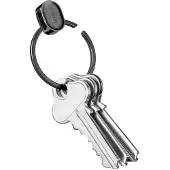 OrbitKey Schwarzer Schlüsselring aus Stahl | Größe Onesize