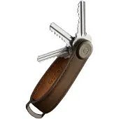 OrbitKey Brauner -Schlüsselanhänger aus Leder | Größe Onesize