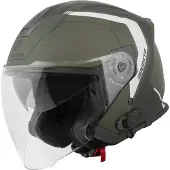 Bogotto H586 BT Illus Schwarz Grün Bluetooth Jethelm Größe S