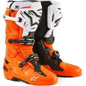 Alpinestars Tech 10 Enduro Stiefel Orange Fluo Black White