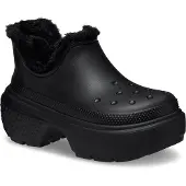 Crocs Stomp Gefütterte Shorty Damen Schwarz Stiefel