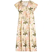 Roxy Dynamite Girl Again Kurzarm Midi-kleid