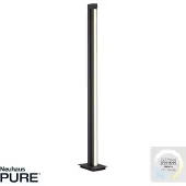 Paul Neuhaus LED Stehlampe Lines Floor, dimmbar, alu / grau / zink, für Wohn- / Esszimmer, Metall, Modern, LED Stehlampe