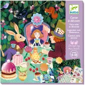 Djeco -Sticker-Märchen: Im Wunderland