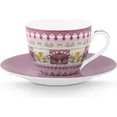 Pip studio Espressotasse & Untertasse Lily & Lotus Moon Delight Multi 120 ml