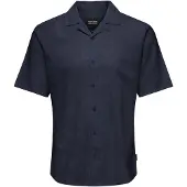 Only & Sons Hemd Caiden 22025116 Dunkelblau Slim Fit