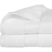 Atmosphera Badetuch Baumwolle Weiss 450 g/m² (50 x 90 cm)