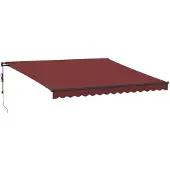 vidaXL Markise Automatisch Burgunderrot 400x350 cm