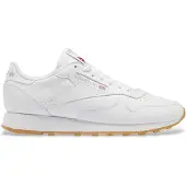 Reebok Sneaker CLASSIC "CLASSIC LEATHER", Damen, Gr. 40, weiß (weiß, gum), Synthetik, Schuhe Sneaker, zeitloser Heritage-Running-Style mit modernisiertem Komfort & Traktion, Topseller