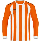 Jako Inter Trikot Langarm Herren - Neonorange / Weiß