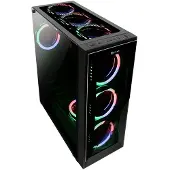 Talius Valkyria, Midi Tower, PC, Schwarz, ATX, Gaming, Blau, Grün, Rot
