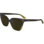 Calvin Klein CK24507S Unisex-Sonnenbrille Vollrand Butterfly Acetat Spritzguss-Gestell, lila