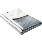 InnovaGoods Heizdecke Heklet Weiß Grau 130 x 180 cm 160 W
