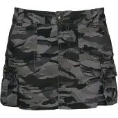 Superdry für Damen. W7210305A Rock Utility Fallschirm grau (S), Lässig, Camouflage, Baumwolle
