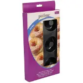 Patisse Donut-Form 29 x 17 cm Silikon schwarz 6 Fächer