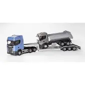 Emek Scania Tieflader, Blau