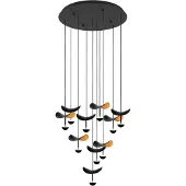 Stars of Light Hängelampe Dracera schwarz mit gold
