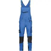Dassy Voltic Latzhose mit Kniepolstertaschen - azurblau/anthrazitgrau - 50-5cm