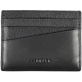 Calvin Klein Eleganter Herrengeldbeutel in Schwarz mit Logo und Portacard-Fach
