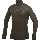 Woolpower Skipullover Zip Turtleneck Lite Pine Green Unisex-S