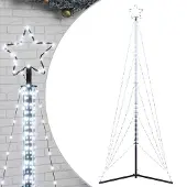 vidaXL LED Weihnachtsbaum 525 LEDs Kaltweiß 302 cm