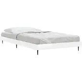 vidaXL Bettgestell Hochglanz-Weiß 90x200 cm Holzwerkstoff