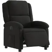 vidaXL Relaxsessel Elektrisch Schwarz Stoff
