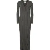 Pepe Jeans für Damen. PL953586 Graues Kleid von Izabel (M), Lässig, Baumwolle, Langarm