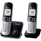 Panasonic Kabelloses Telefon Corp. KX-TG6852SPB DUO Schwarz