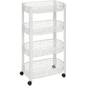 5five Simply Smart Küchenwagen auf Rädern BASKET, aus Kunststoff, 46,5 x 25,5 x 79 cm