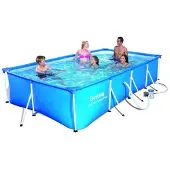 Bestway Swimmingpool Aufstellpool Pool Gartenpool Set 4x2m rechteckig 17628