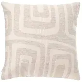 Fonq Groovy Zierkissen 50 x 50 cm - Elfenbein
