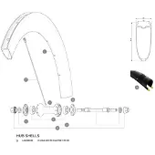Mavic M9 Ellipse Mutter 2 Einheiten