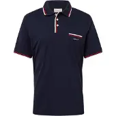 Gant 2-col Tipping Pique Kurzarm-poloshirt Blau M Mann Blau M