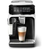 Philips Kaffeevollautomat Serie 3200, 5 Kaffeeeinstellungen, LatteGo-Milchsystem, Touch-Display, weiß (EP3343/50)