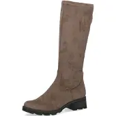 Caprice Damen Stiefel Stretch Schaft Langschaft kräftige Profilsohle 9-25613-41, Größe:38.5 EU, Farbe:Beige