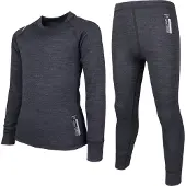 Lindberg Merino Thermounterwäsche JR Merinomix, Black Melange, 170