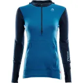 Aclima WarmWool Kapuzensweater mit Zip Damen blau