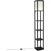 QAZQA Design Stehleuchte Schwarz Weiß inkl LED Nea