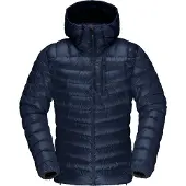 Norrøna - Daunenjacke mit Naturdaunen - Lyngen Down850 Hood M Indigo Night für Herren - Größe S - Navy blau