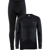 Craft Baselayer-Set Core Dry Black Herren-S