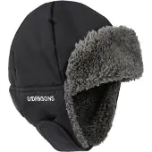 Didriksons Biggles Mütze, Black, 54