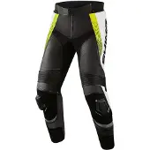 SHIMA STR 2.0 Schwarz Weiß Gelb Motorrad Lederhose Größe 50