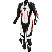 SHIMA Miura RS Damen Schwarz Weiß Rot 1-Teiler Motorrad Lederkombi Größe 32