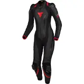 SHIMA Miura RS Damen Schwarz Rot 1-Teiler Motorrad Lederkombi Größe 36